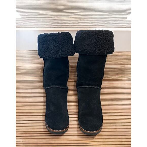 Coach FG1011 Turnlock Suede & Shearling Boot Size 6.5B - Picture 4 of 7